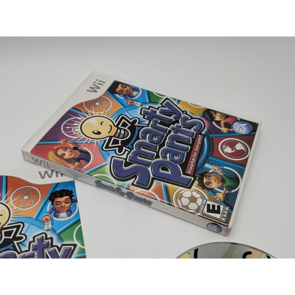 Smarty Pants (Nintendo Wii, 2007) CIB‎ Complete Family Trivia Night
